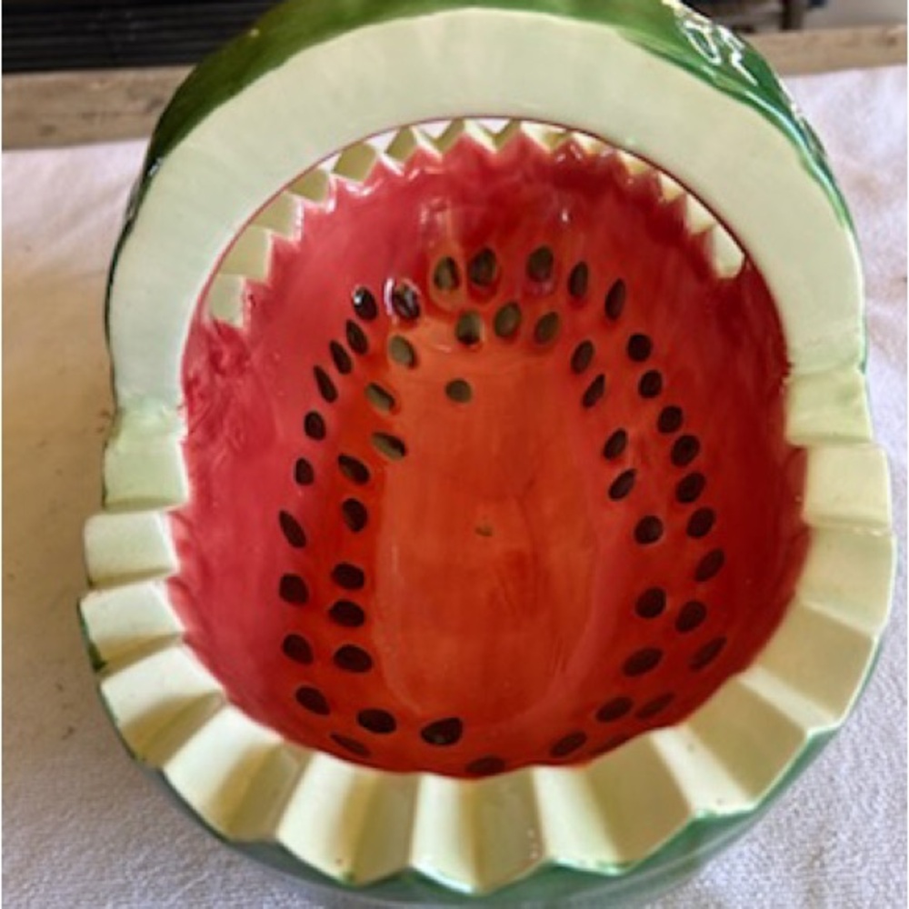 Watermelon-Themed Ceramic Bowl